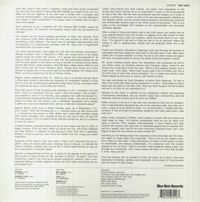 Back cover — Elvin JONES — Poly Currents (Tone Poet Series)