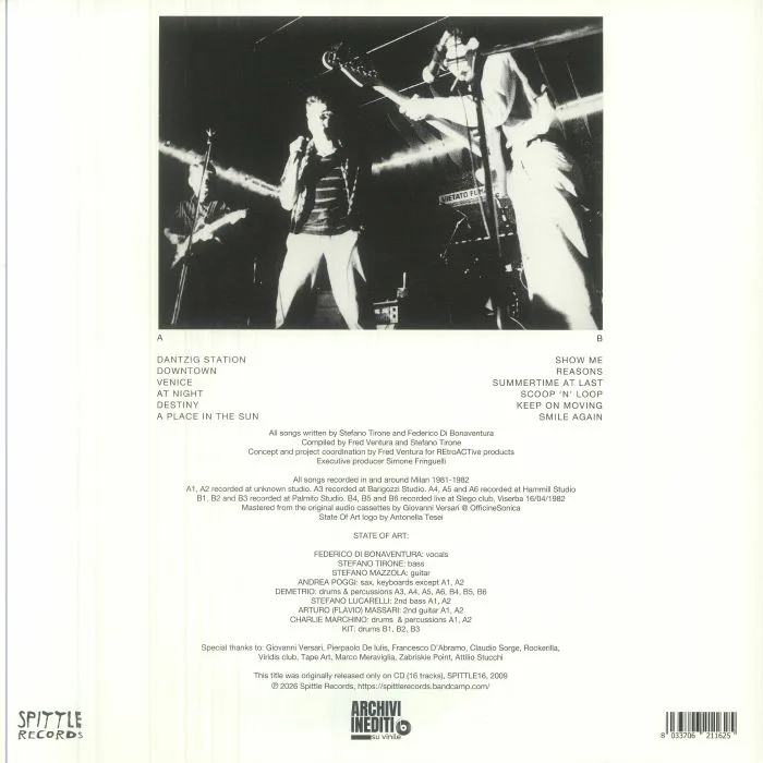 Обратная сторона обложки — STATE OF ART — Dancefloor Statements 1981-1982