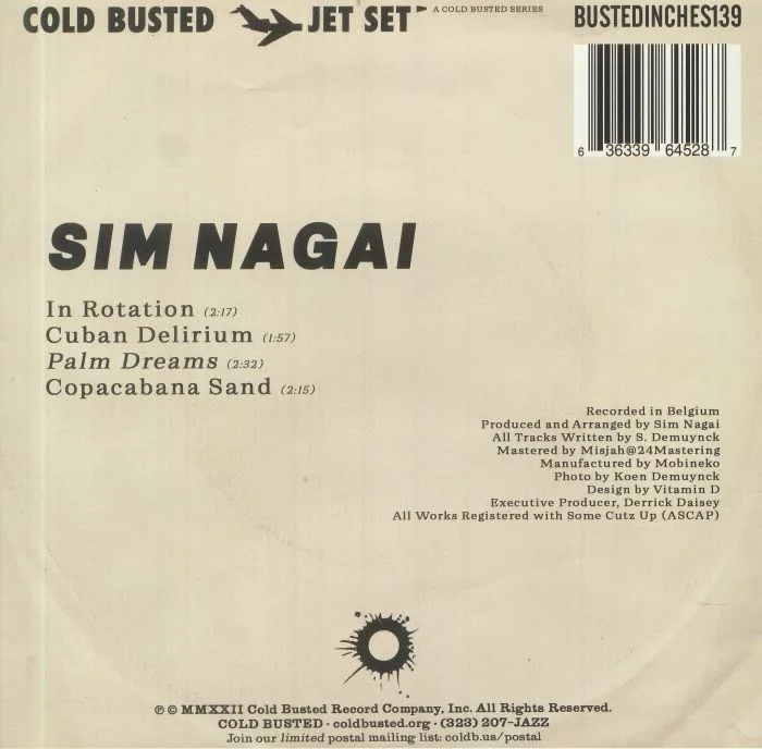 Обратная сторона обложки — Sim NAGAI — Palm Dreams