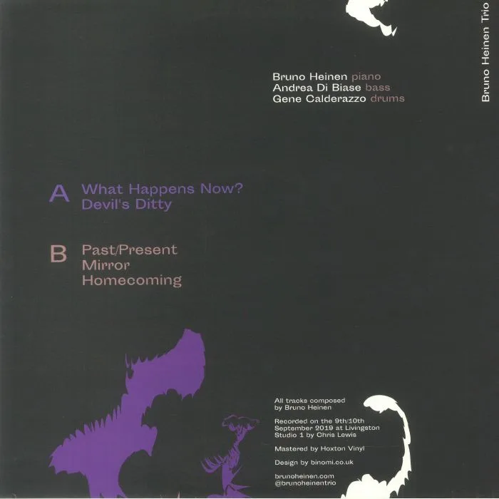 Back cover — BRUNO HEINEN TRIO — Out Of Doors