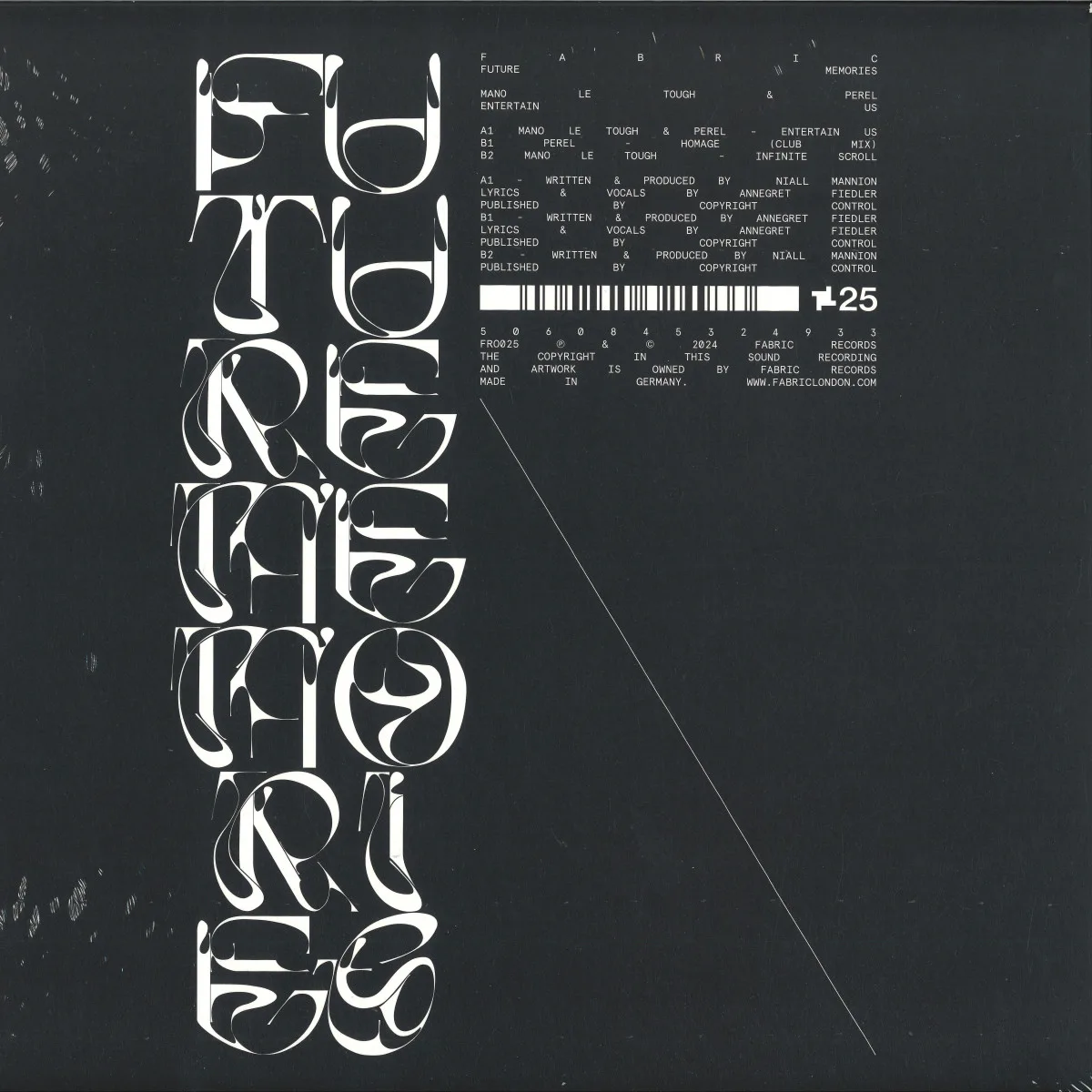 Back cover — Mano Le Tough & Perel — Entertain Us