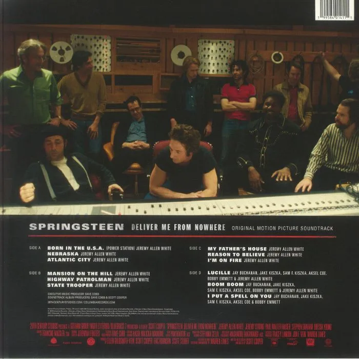 Back cover — Jeremy Allen WHITE — Springsteen: Deliver Me From Nowhere (Soundtrack)