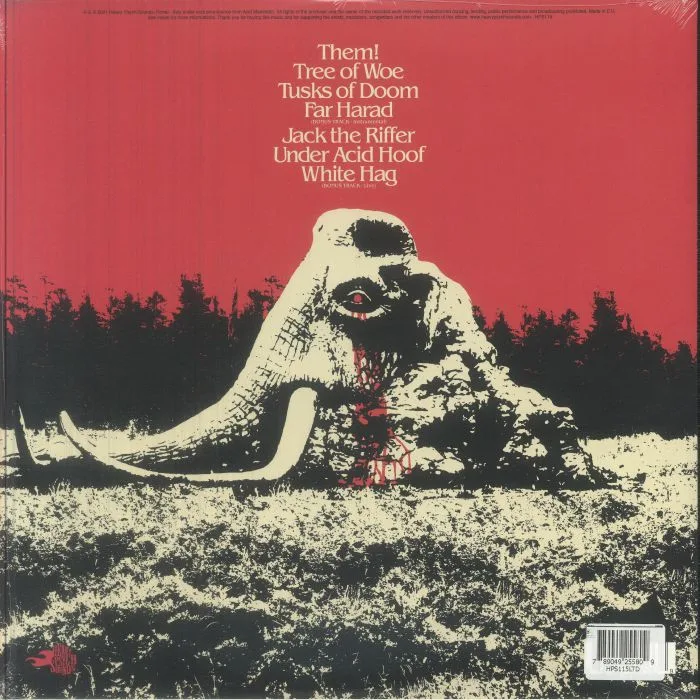Обратная сторона обложки — ACID MAMMOTH — Under Acid Hoof (reissue)