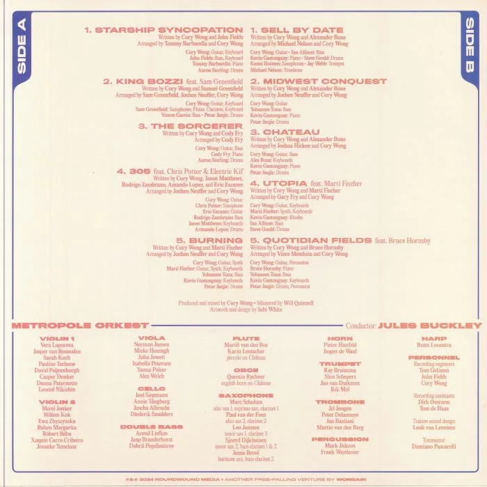 Back cover — Cory WONG with METROPOLE ORKEST — Starship Syncopation