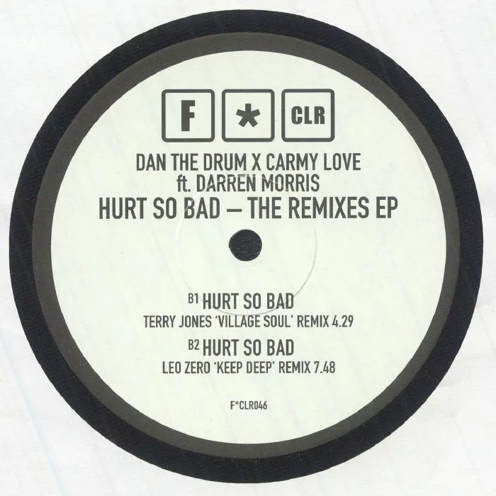 Обратная сторона обложки — DAN THE DRUM / CARMY LOVE feat DARREN MORRIS — Hurt So Bad: The Remixes EP