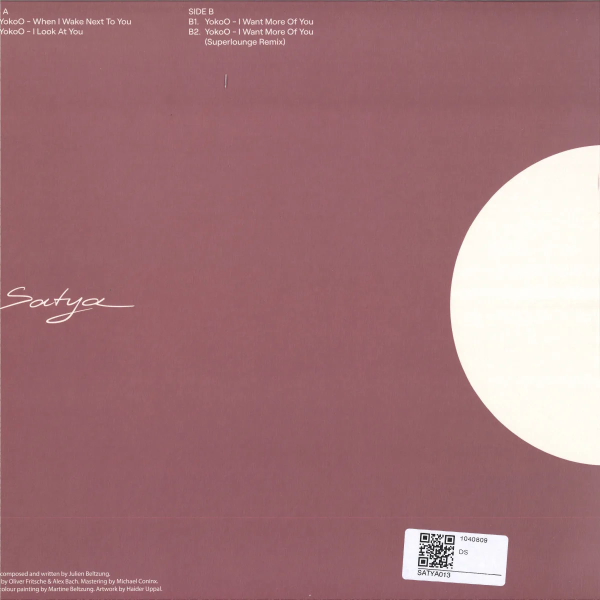 Back cover — YokoO — You