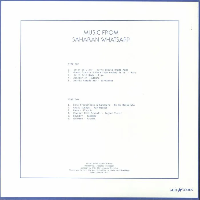 Back cover — VARIOUS — Music From Saharan WhatsApp