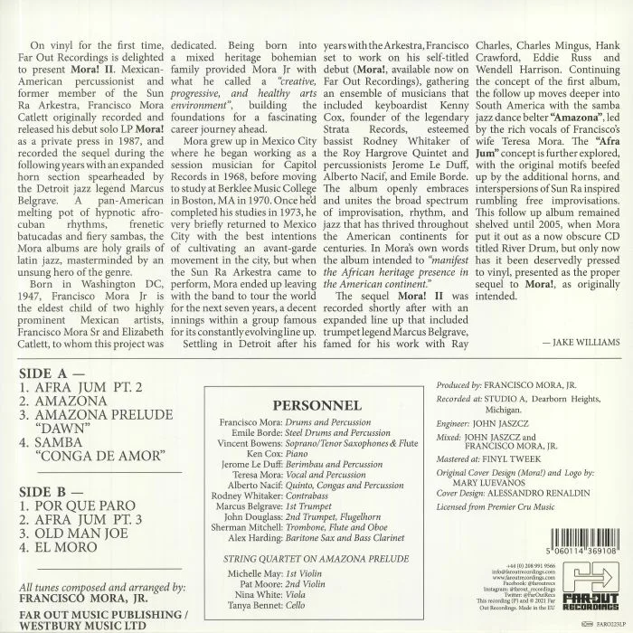 Back cover — Francisco Mora CATLETT — Mora! II