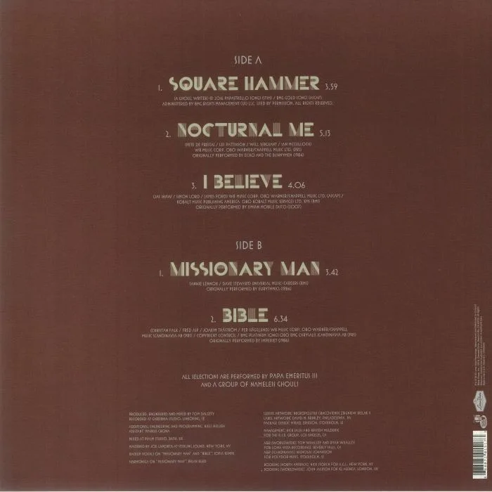 Back cover — GHOST — Popestar