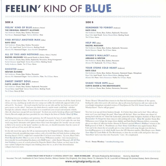 Обратная сторона обложки — VARIOUS — Feelin' Kind Of Blue