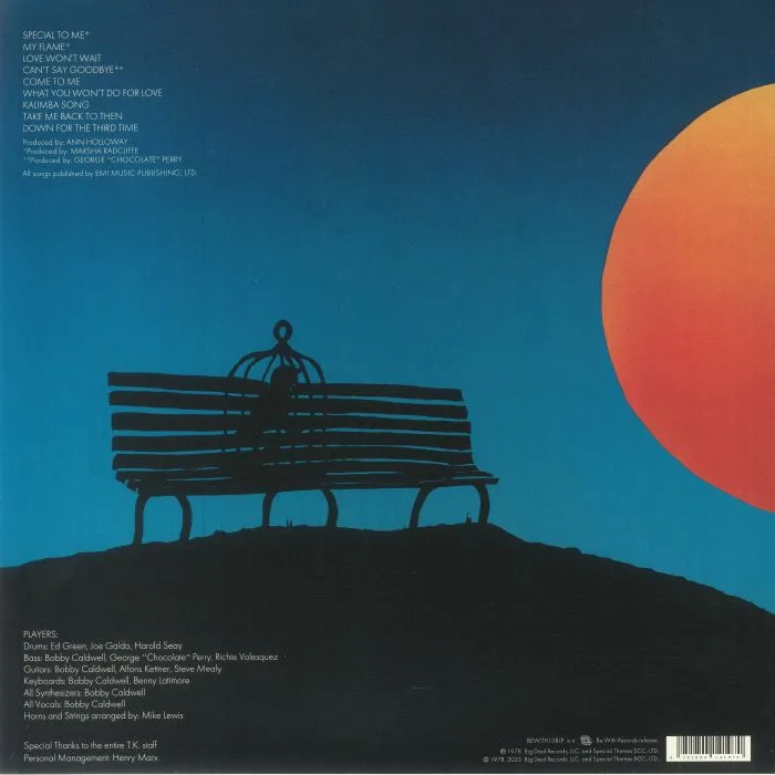 Обратная сторона обложки — Bobby CALDWELL — Bobby Caldwell (reissue)