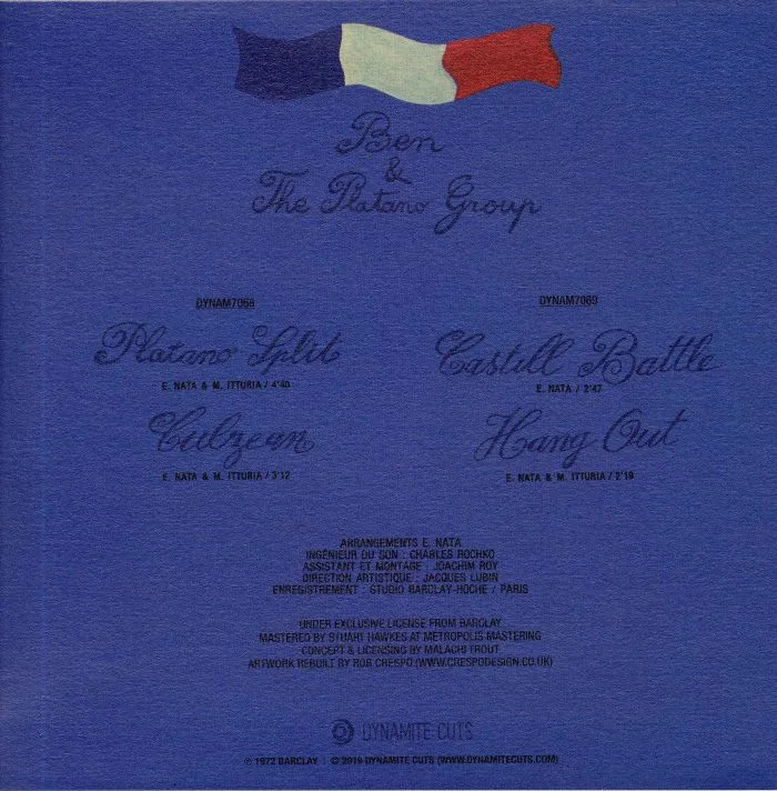 Обратная сторона обложки — BEN & THE PLATANO GROUP — 45s Collection
