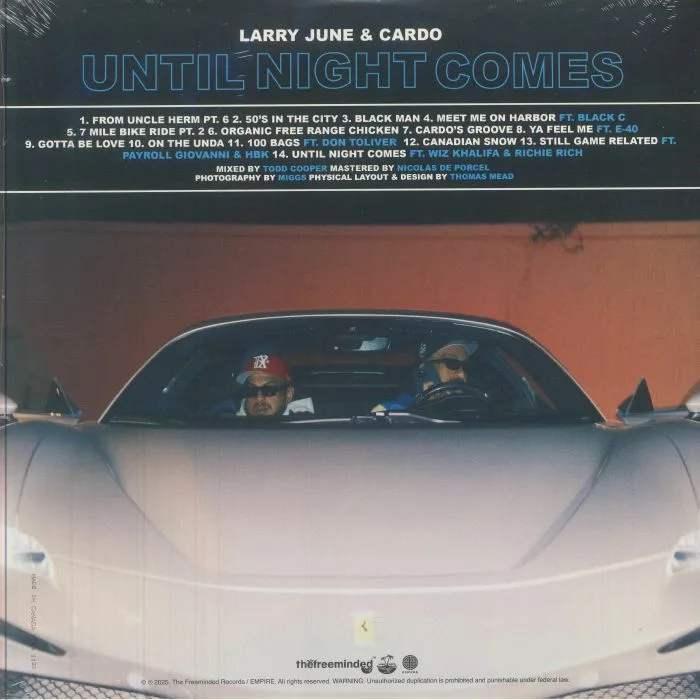 Обратная сторона обложки — Jarry JUNE / CARDO — Until Night Comes