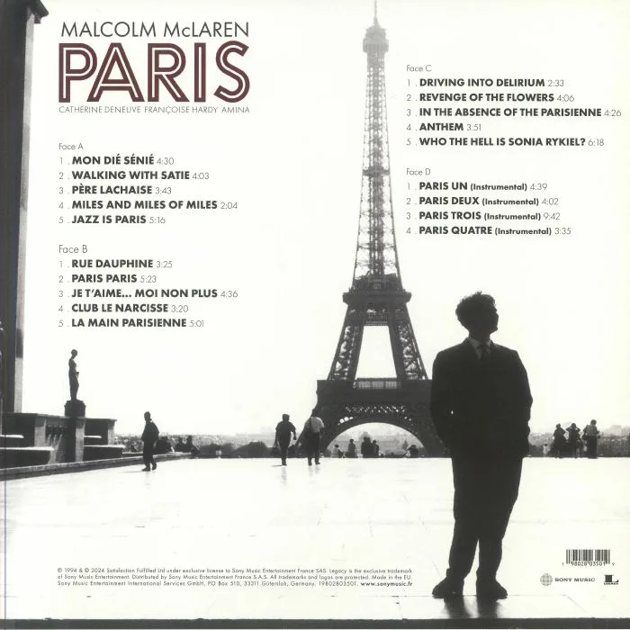 Обратная сторона обложки — Malcolm McLAREN — Paris