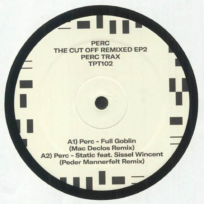 Front cover — PERC — The Cut Off Remixed EP2