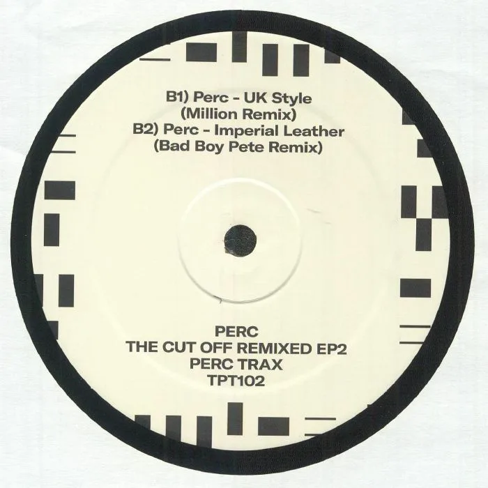 Back cover — PERC — The Cut Off Remixed EP2