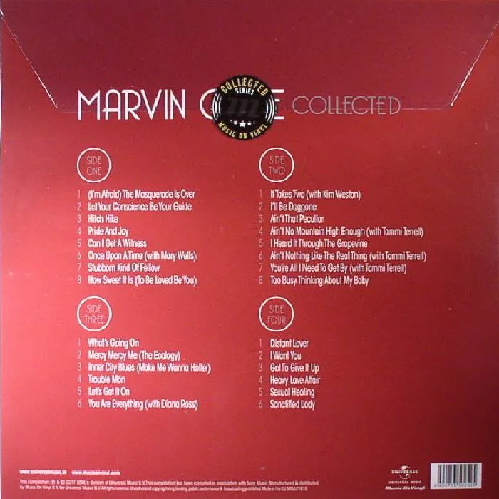 Обратная сторона обложки — Marvin GAYE — Collected