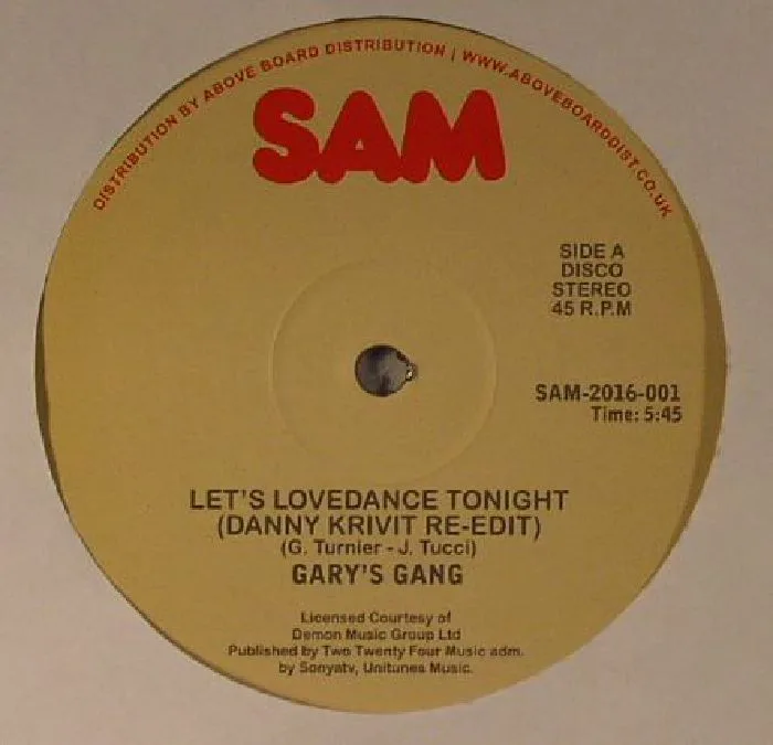 Лицевая сторона обложки — GARY'S GANG — Let's Lovedance Tonight