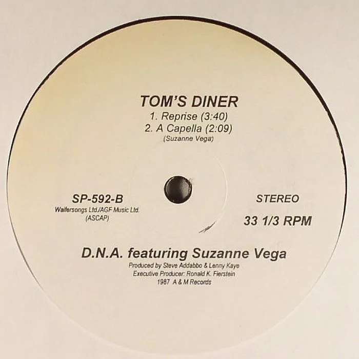 Back cover — DNA feat SUZANNE VEGA — Tom's Diner