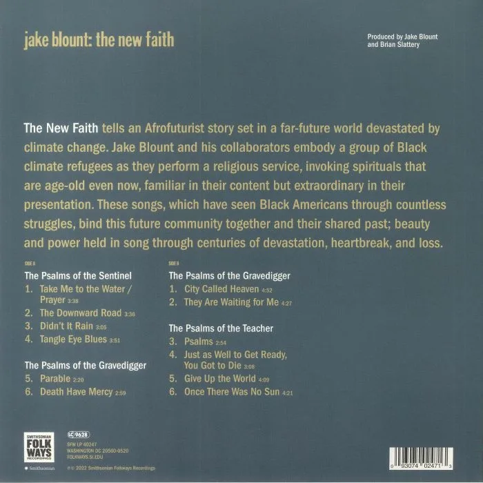 Обратная сторона обложки — Jake BLOUNT — The New Faith