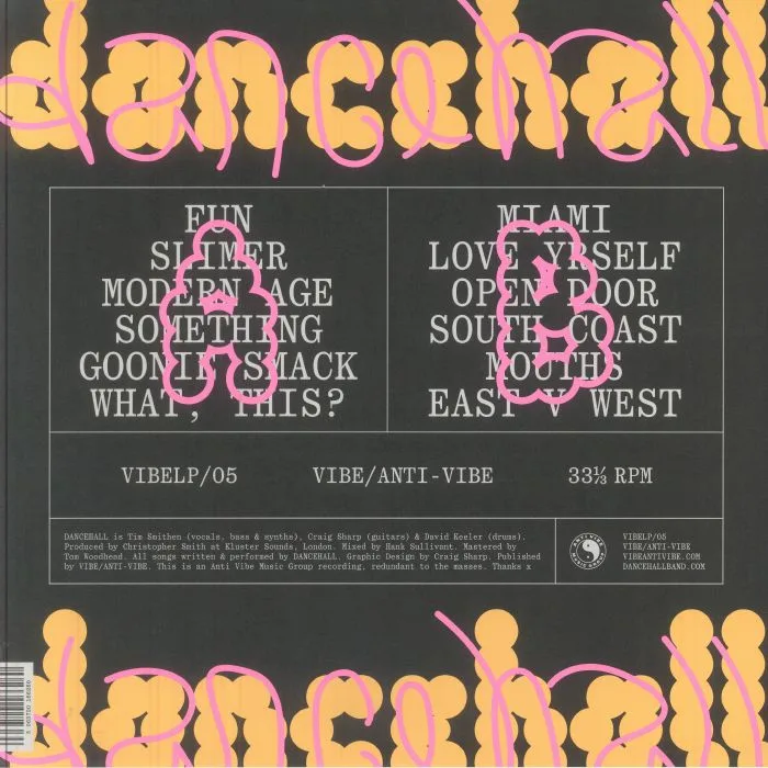 Back cover — DANCEHALL — 100 Percent Music