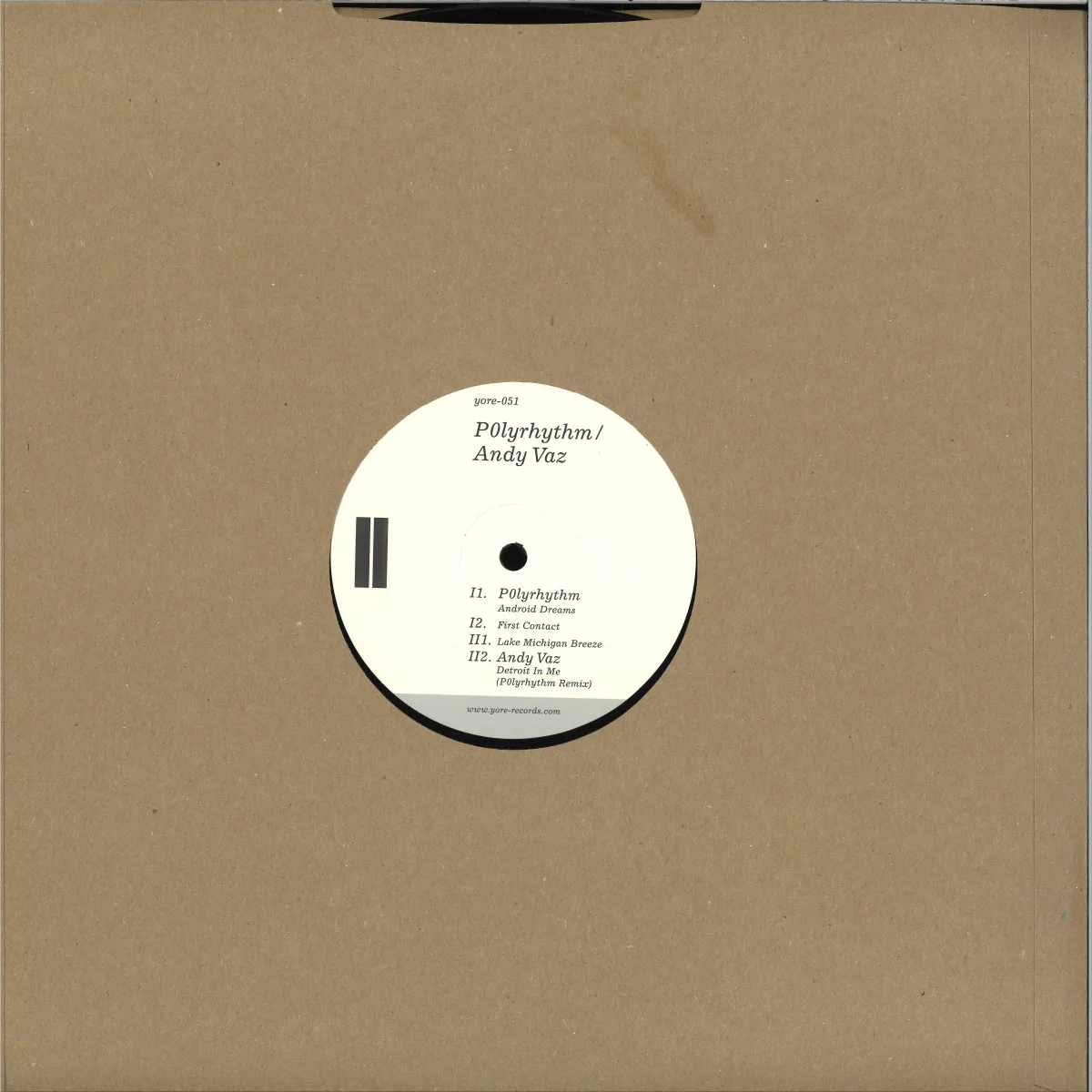 Back cover — P0Lyrhythm/Andy Vaz — Android Dreams EP