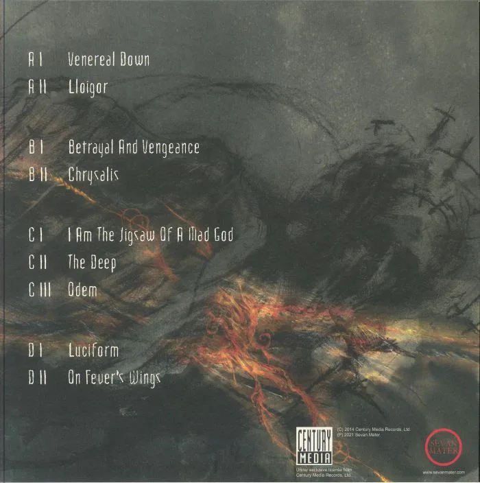 Back cover — DARK FORTRESS — Venereal Dawn