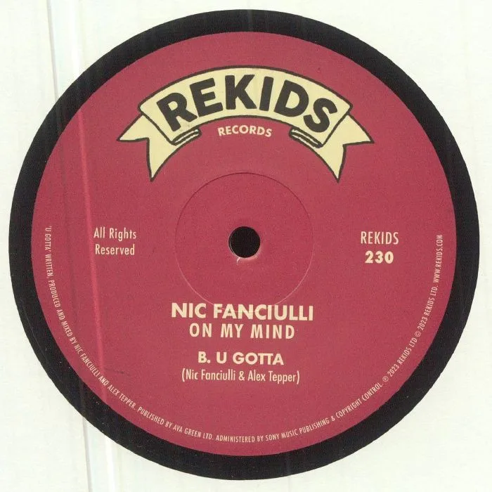Обратная сторона обложки — Nic FANCIULLI — On My Mind