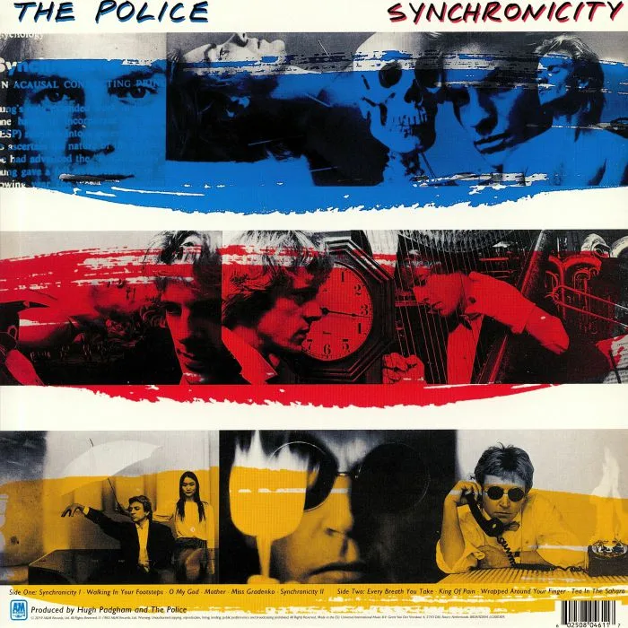 Обратная сторона обложки — The POLICE — Synchronicity (reissue)