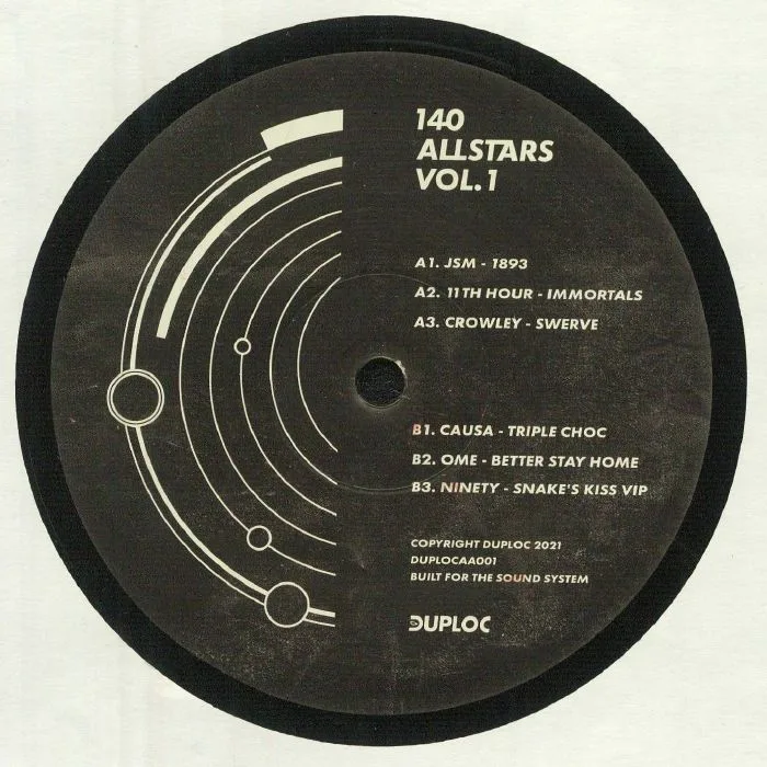 Back cover — JSM / 11TH HOUR / CROWLEY / CAUSA / OME / NINETY — 140 Allstars Vol 1