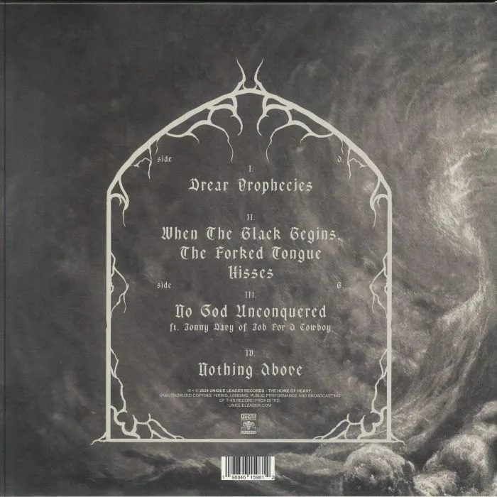 Back cover — DISENTOMB — Nothing Above