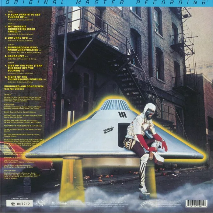 Обратная сторона обложки — PARLIAMENT — Mothership Connection (reissue)