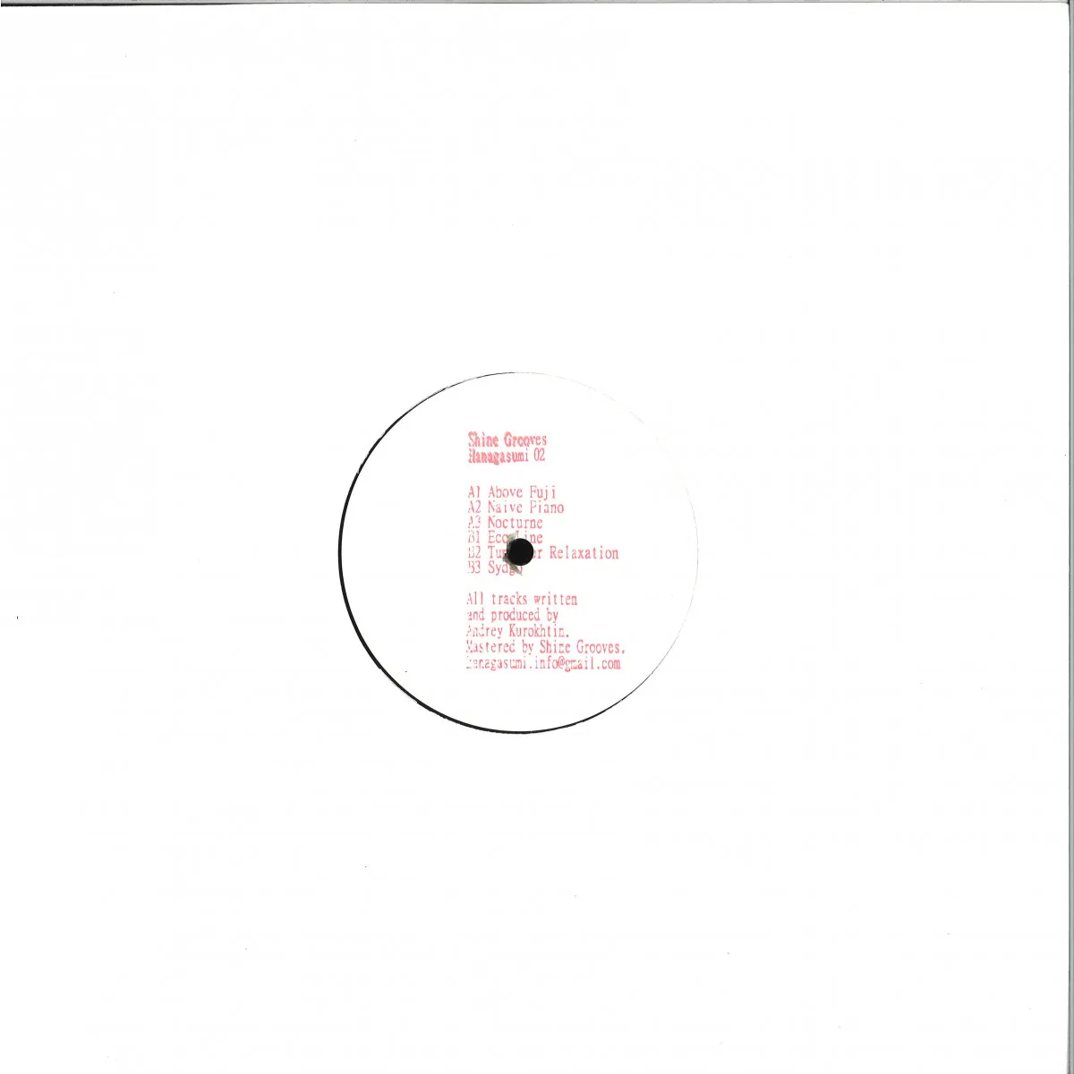Back cover — Shine Grooves — Hanagasumi 02