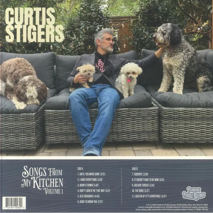 Обратная сторона обложки — Curtis STIGERS — Songs From My Kitchen: Volume 1