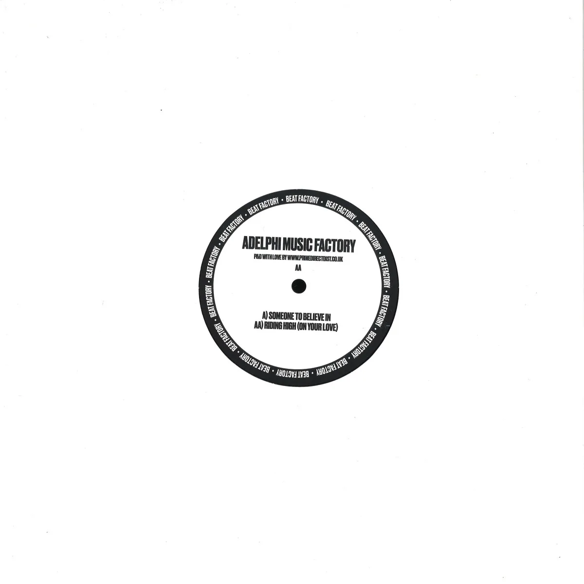 Обратная сторона обложки — Adelphi Music Factory — Someone To Believe In EP