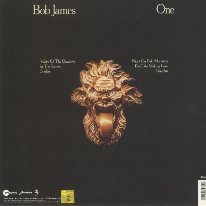 Back cover — Bob JAMES — One (remastered)