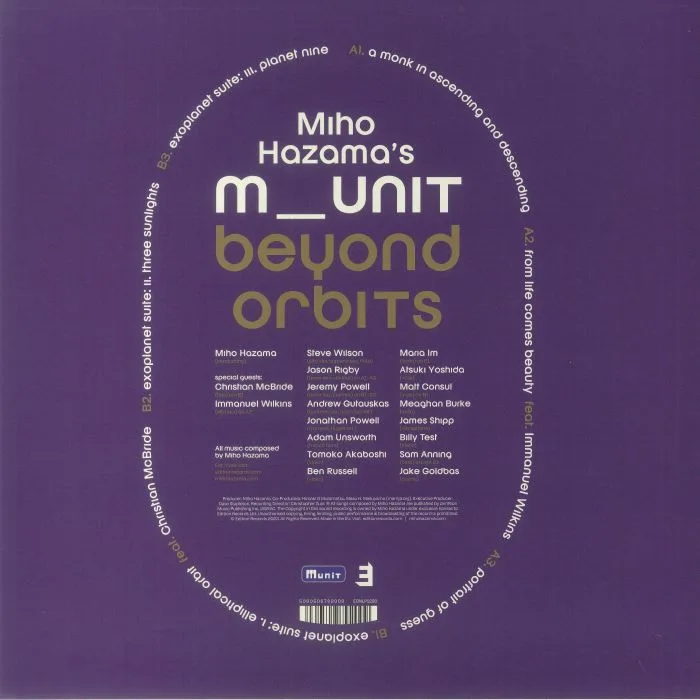 Обратная сторона обложки — Miho HAZAMA — M Unit: Beyond Orbits
