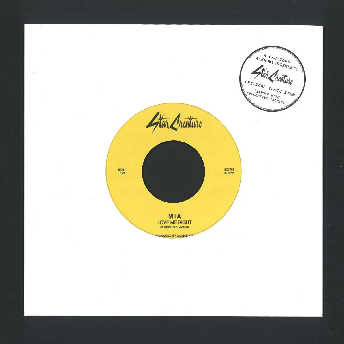 MIA — Love Me Right / Creatures Of The Night 7"