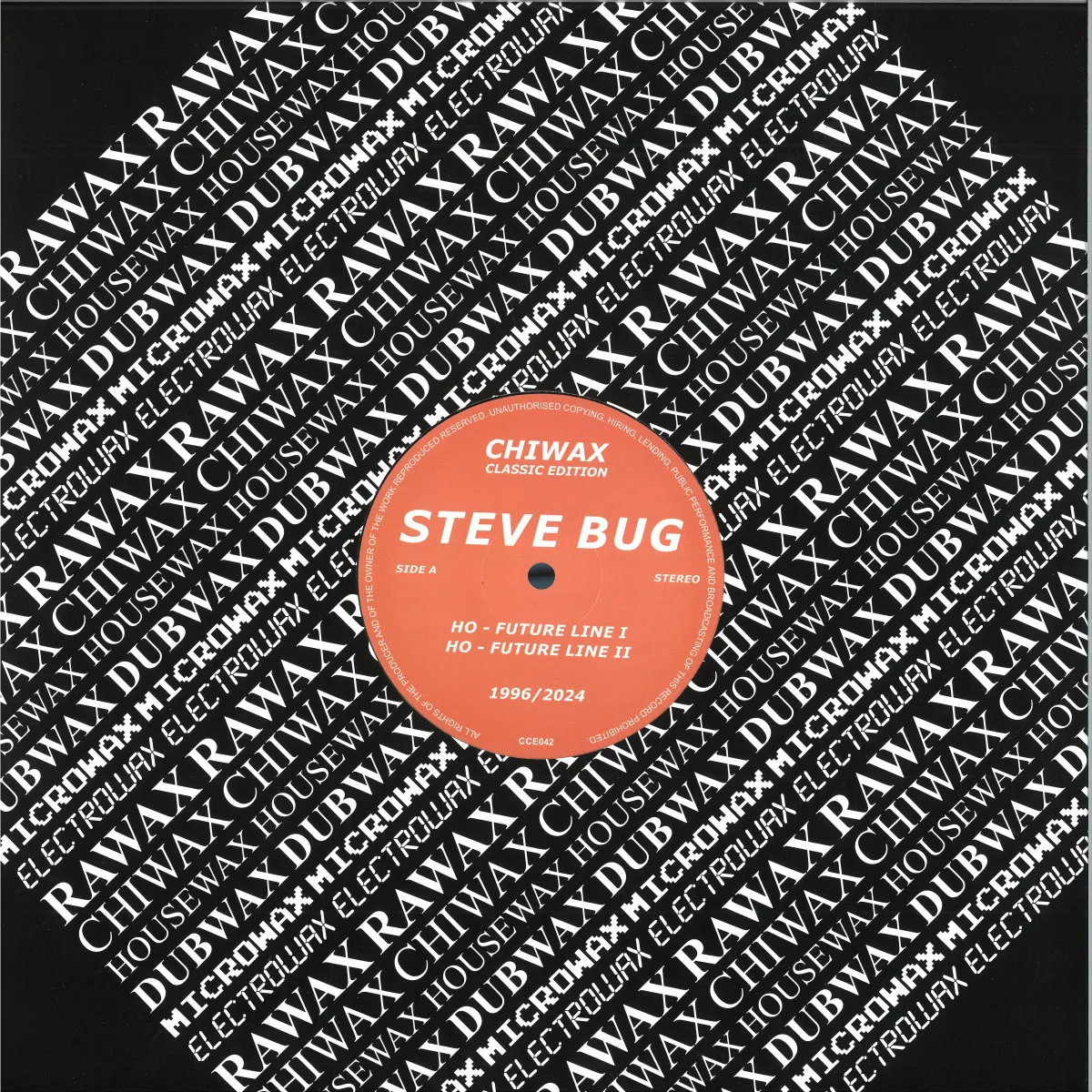 Лицевая сторона обложки — Steve Bug — H0