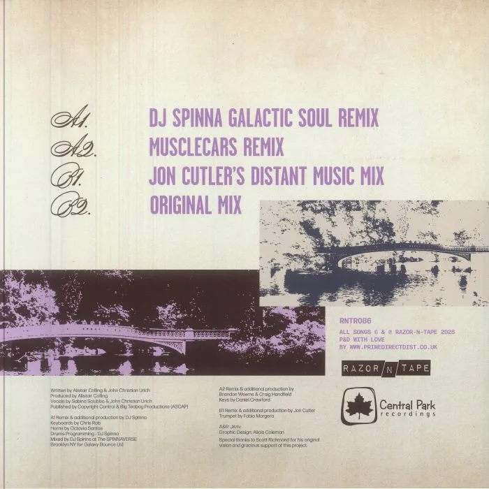 Обратная сторона обложки — Alistair COLLING vs TORTURED SOUL feat SABINA — When You Find Your Love Hold On (remixes) (25th Anniversary Edition)