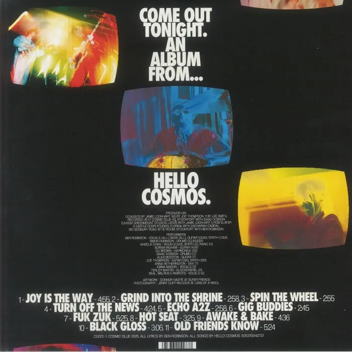 Обратная сторона обложки — HELLO COSMOS — Come Out Tonight