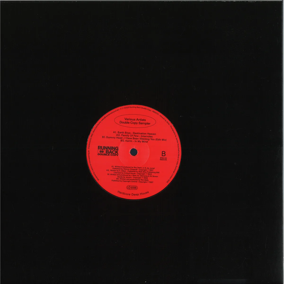 Back cover — Various — Double Copy Sampler