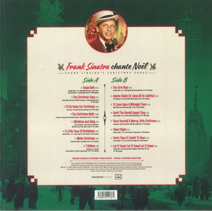 Обратная сторона обложки — Frank SINATRA — Sings Christmas