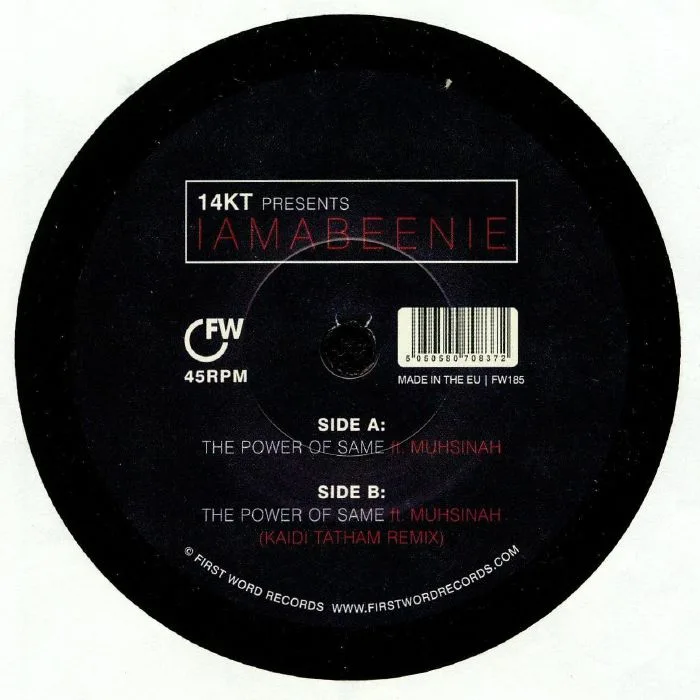 Back cover — 14KT presents IAMABEENIE feat MUHSINAH — The Power Of Same