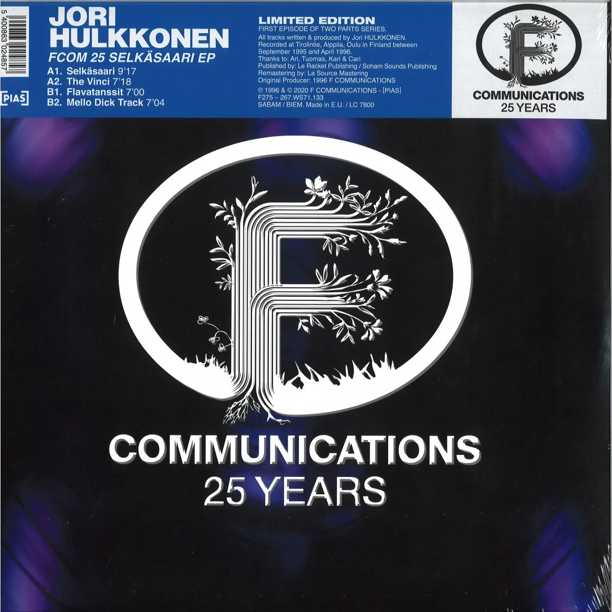 Jori Hulkkonen — F COM 25 REMASTERED SELKÄRAASI EP
