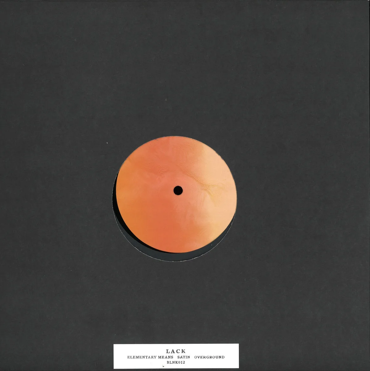 Back cover — Lack — Satin