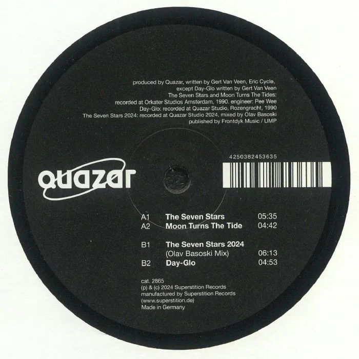 Обратная сторона обложки — QUAZAR — The Seven Stars