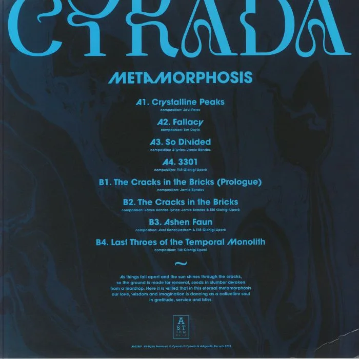 Обратная сторона обложки — CYKADA — Metamorphosis