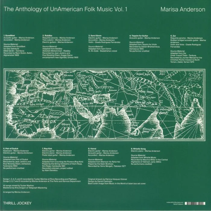 Back cover — Marisa ANDERSON — The Anthology Of Unamerican Folk Music Vol 1