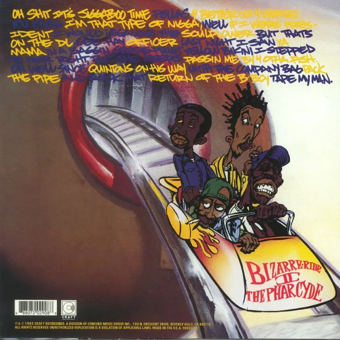 Обратная сторона обложки — The PHARCYDE — Bizarre Ride II The Pharcyde (reissue)